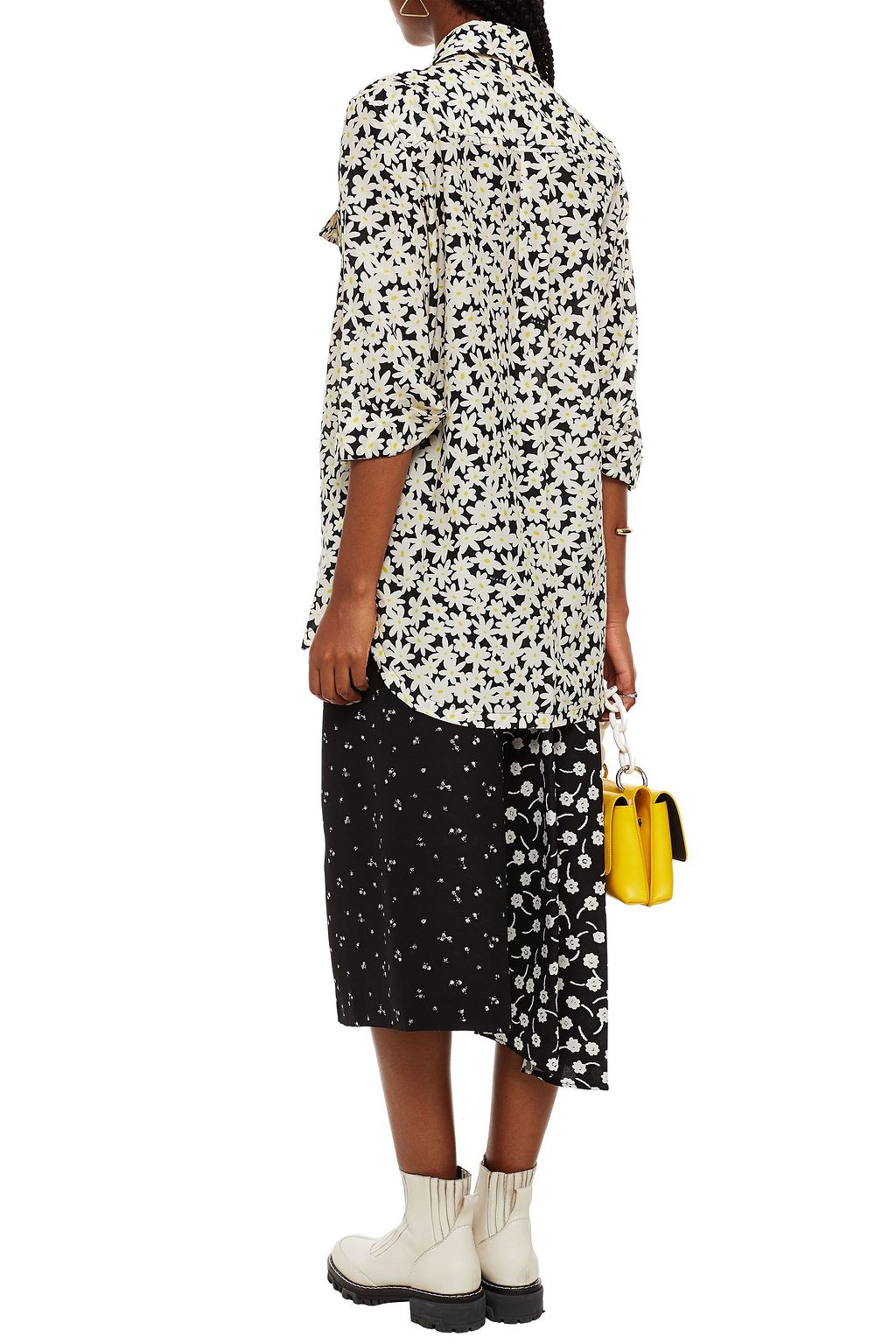 MARC JACOBS Floral-print cotton and silk-blend shirt