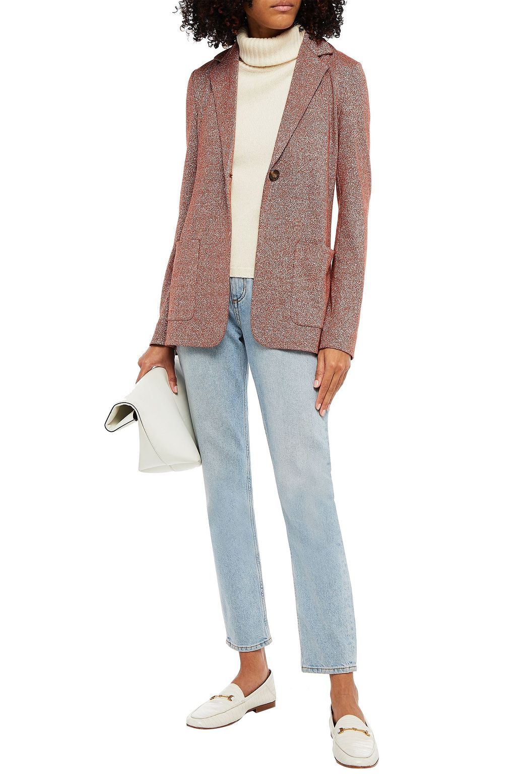 M MISSONI Metallic stretch-knit blazer