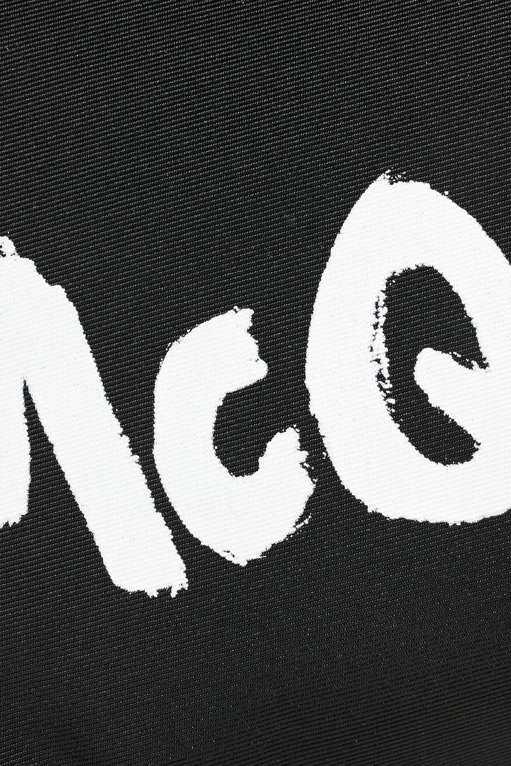MCQUEEN Logo-print faille cosmetics case