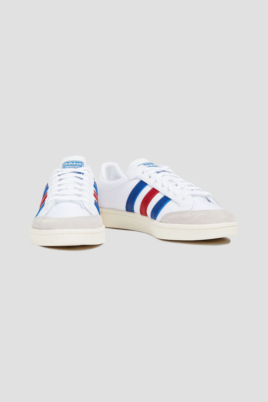 ADIDAS ORIGINALS Americana Low leather and suede-trimmed mesh sneakers