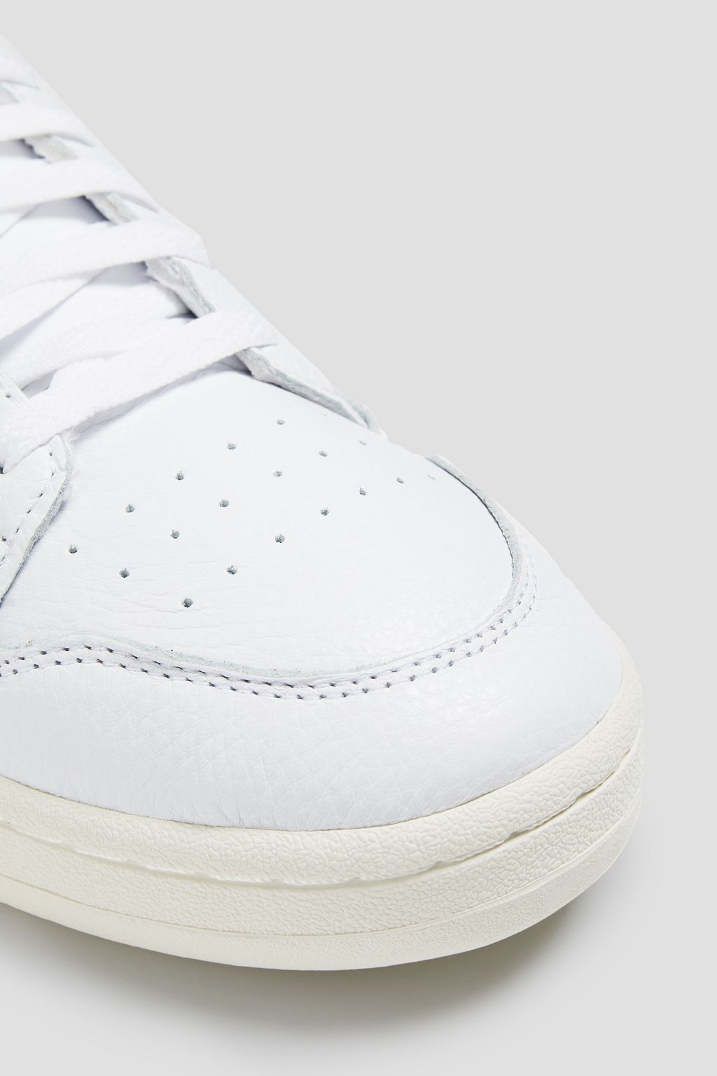 ADIDAS ORIGINALS Continental 80 embroidered pebbled-leather sneakers