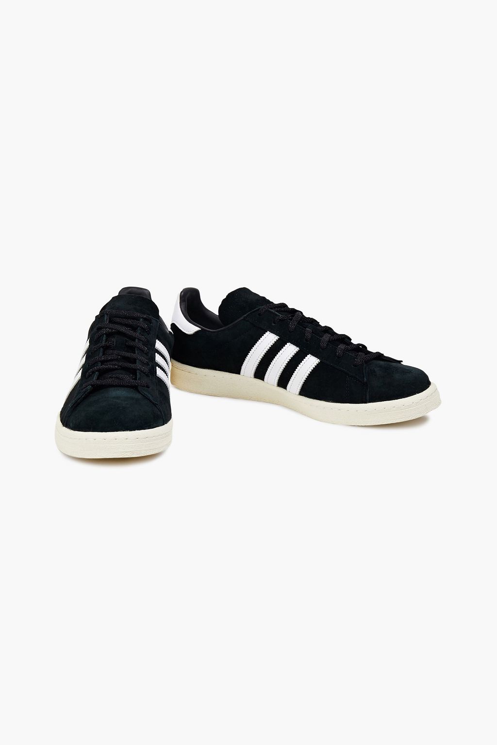 ADIDAS ORIGINALS Campus 80s leather-trimmed suede sneakers