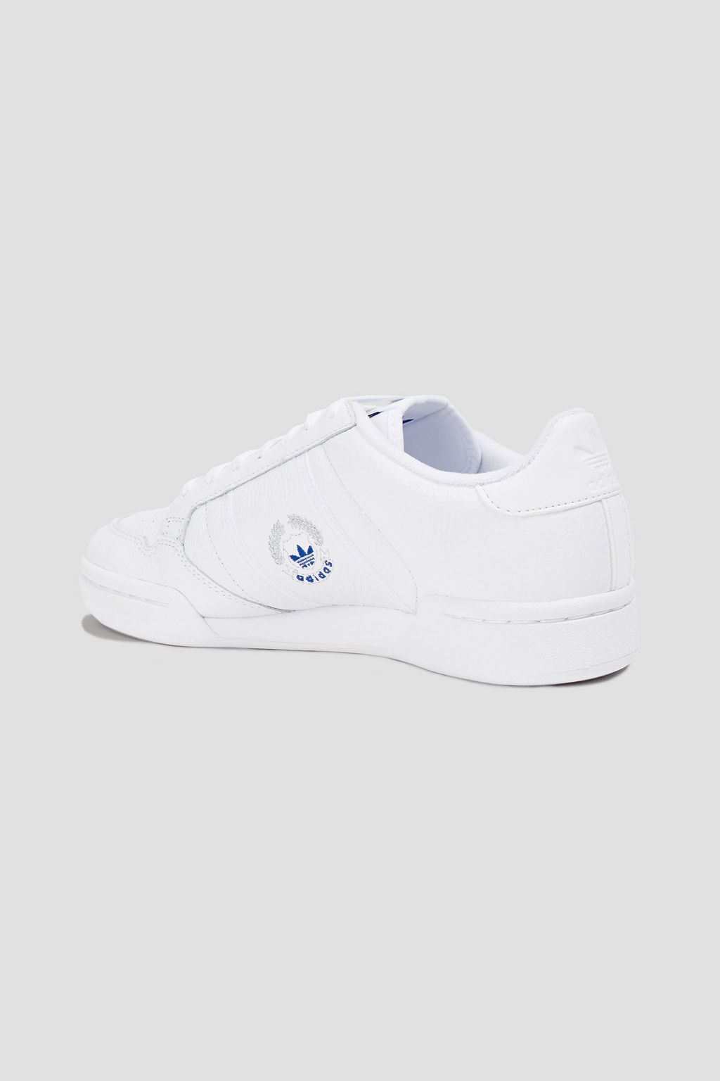 ADIDAS ORIGINALS Continental 80 embroidered pebbled-leather sneakers