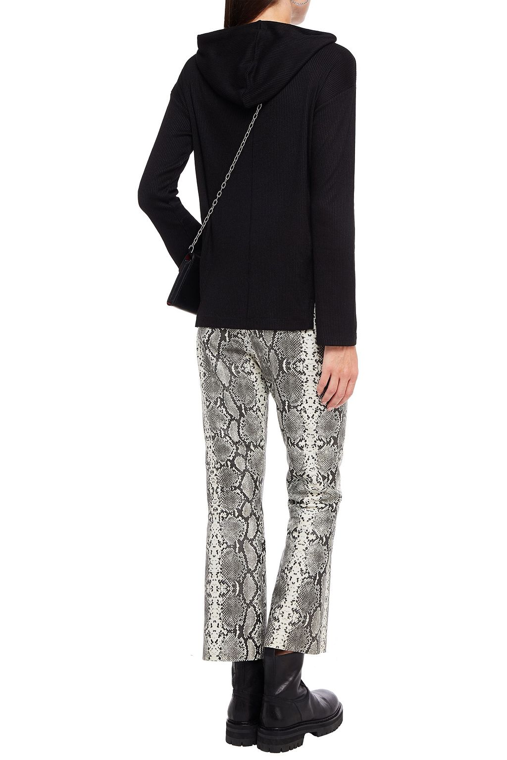 RAG & BONE Ribbed-knit hoodie