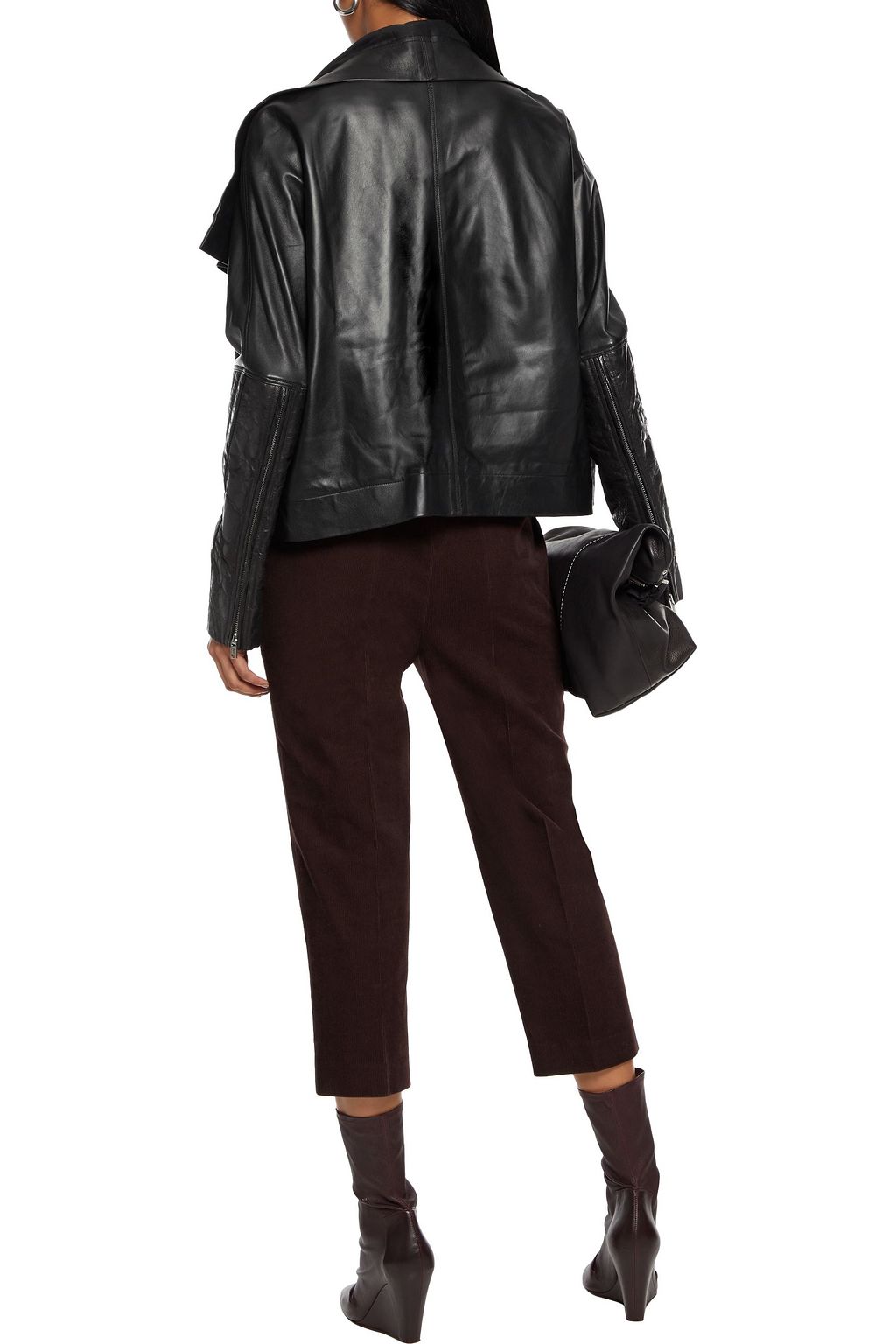 RICK OWENS Astaires cropped cotton-corduroy tapered pants