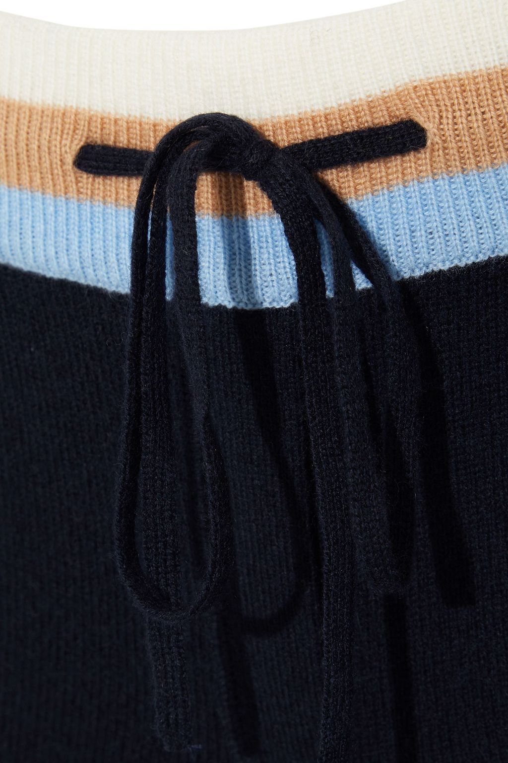 CHINTI & PARKER Striped wool and cashmere-blend track pants