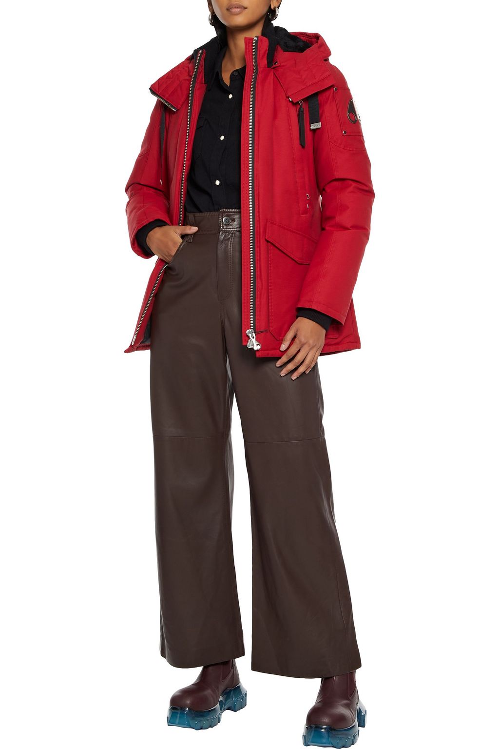 MOOSE KNUCKLES Arthurette cotton-blend shell hooded jacket