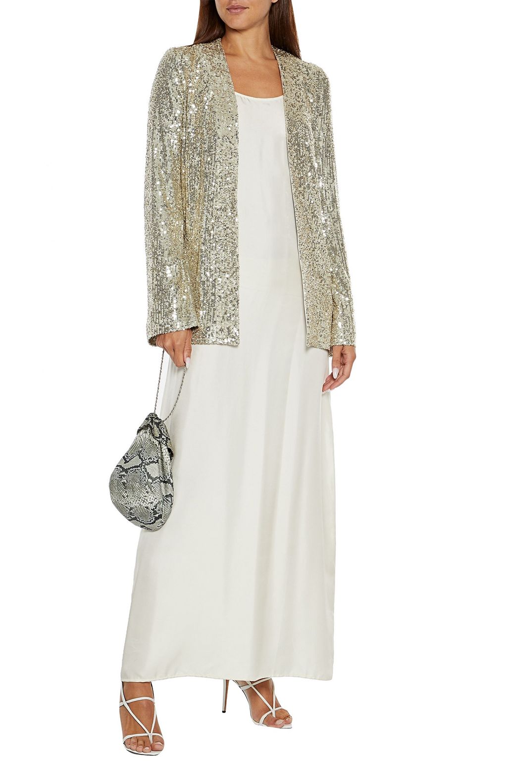 GALVAN  LONDON Sahara sequined tulle jacket