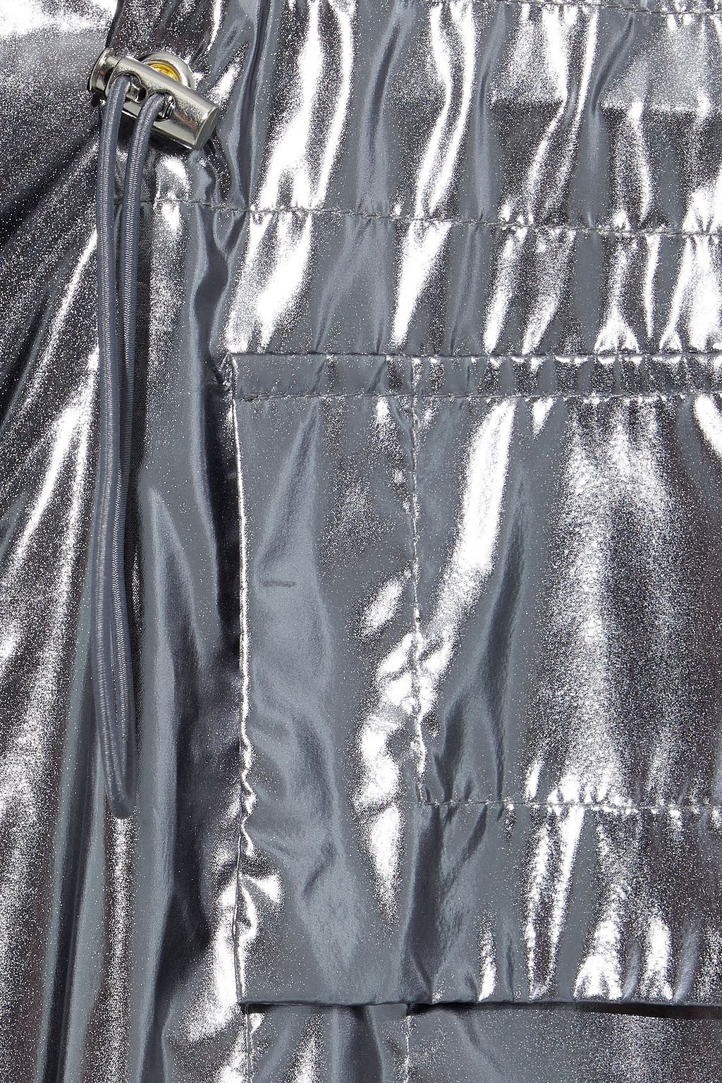 STAND STUDIO Gia metallic shell hooded parka