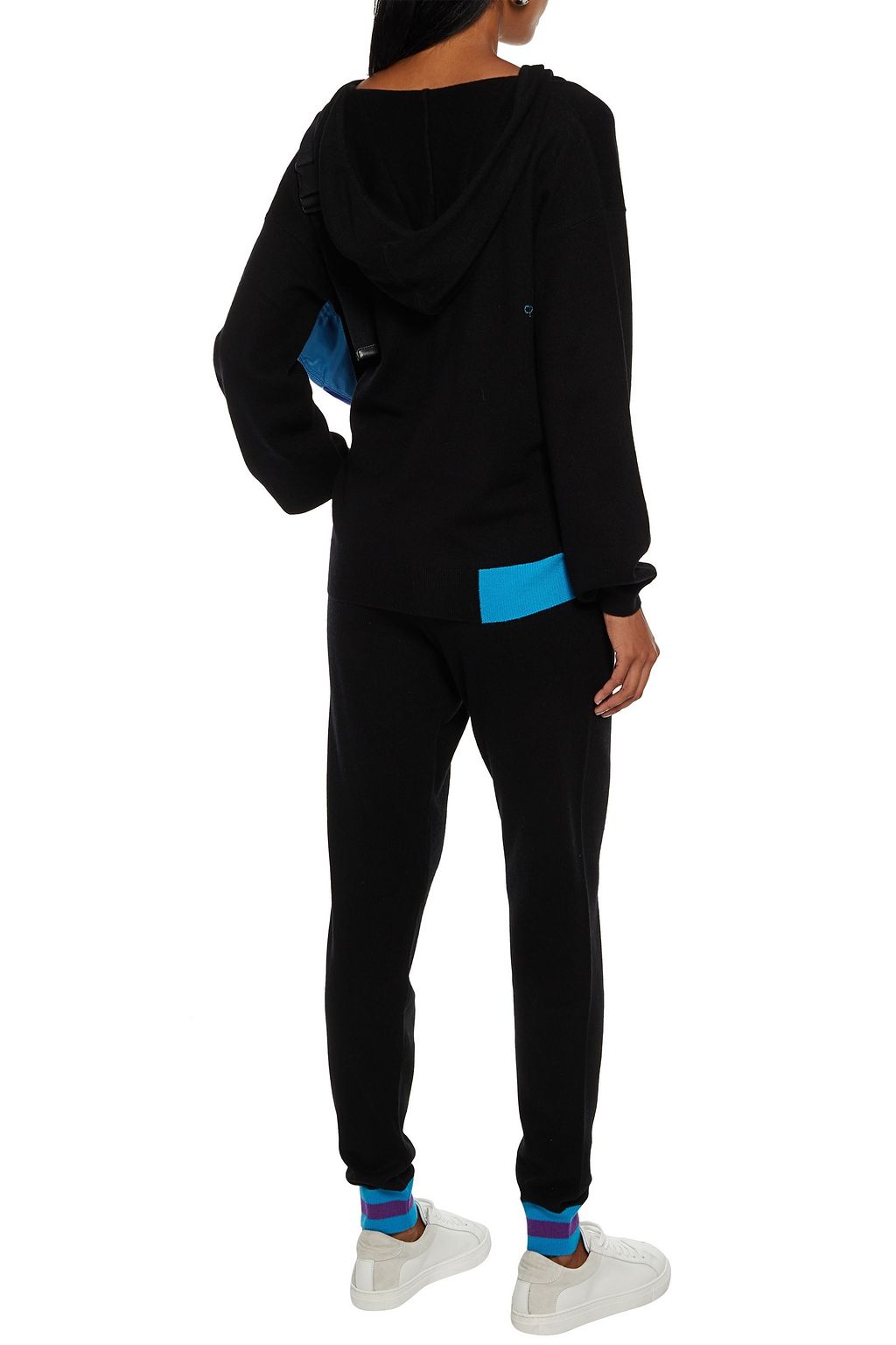 CHINTI & PARKER Color-block wool and cashmere-blend hoodie