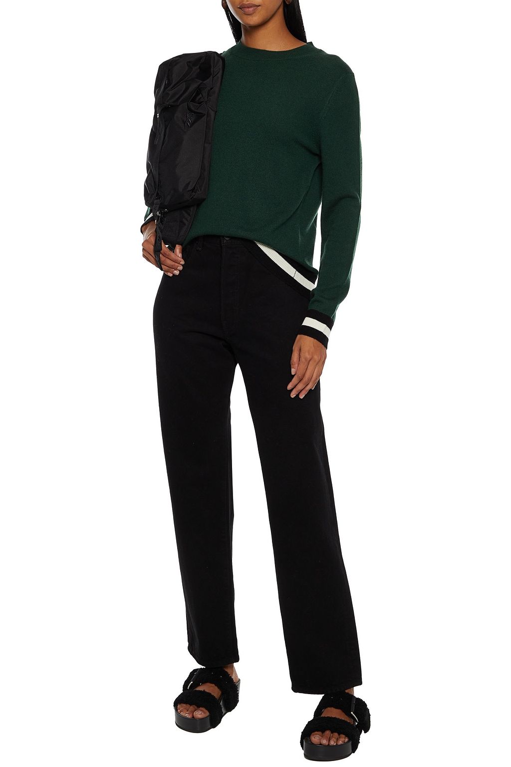 CHINTI & PARKER Striped wool and cashmere-blend sweater