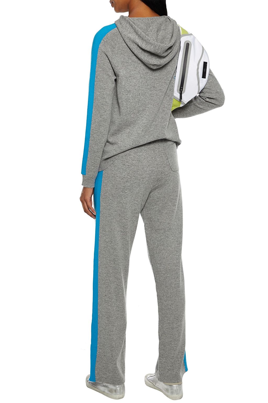 CHINTI & PARKER Striped wool and cashmere-blend track pants
