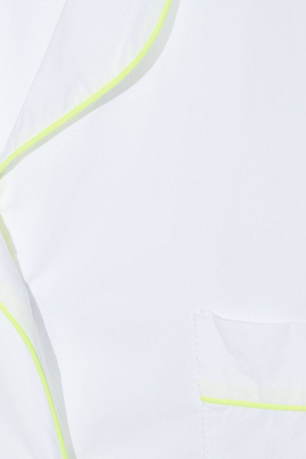 CHINTI & PARKER Neon-trimmed cotton-poplin pajama set