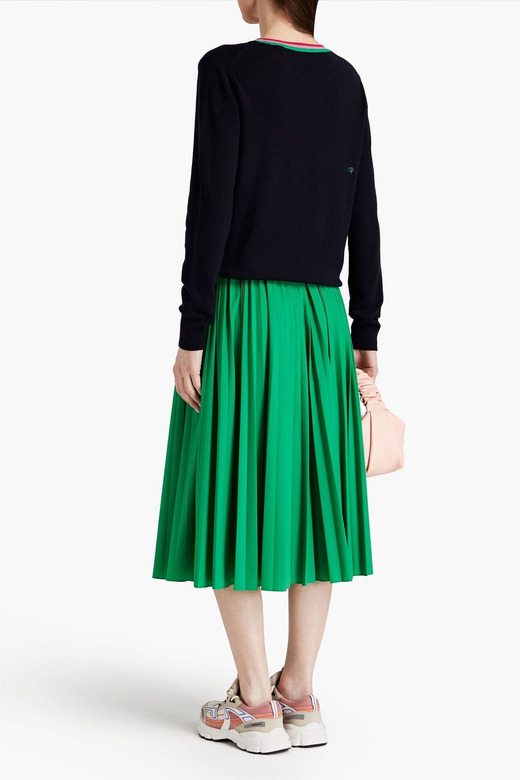 CHINTI & PARKER Intarsia wool and cashmere-blend sweater