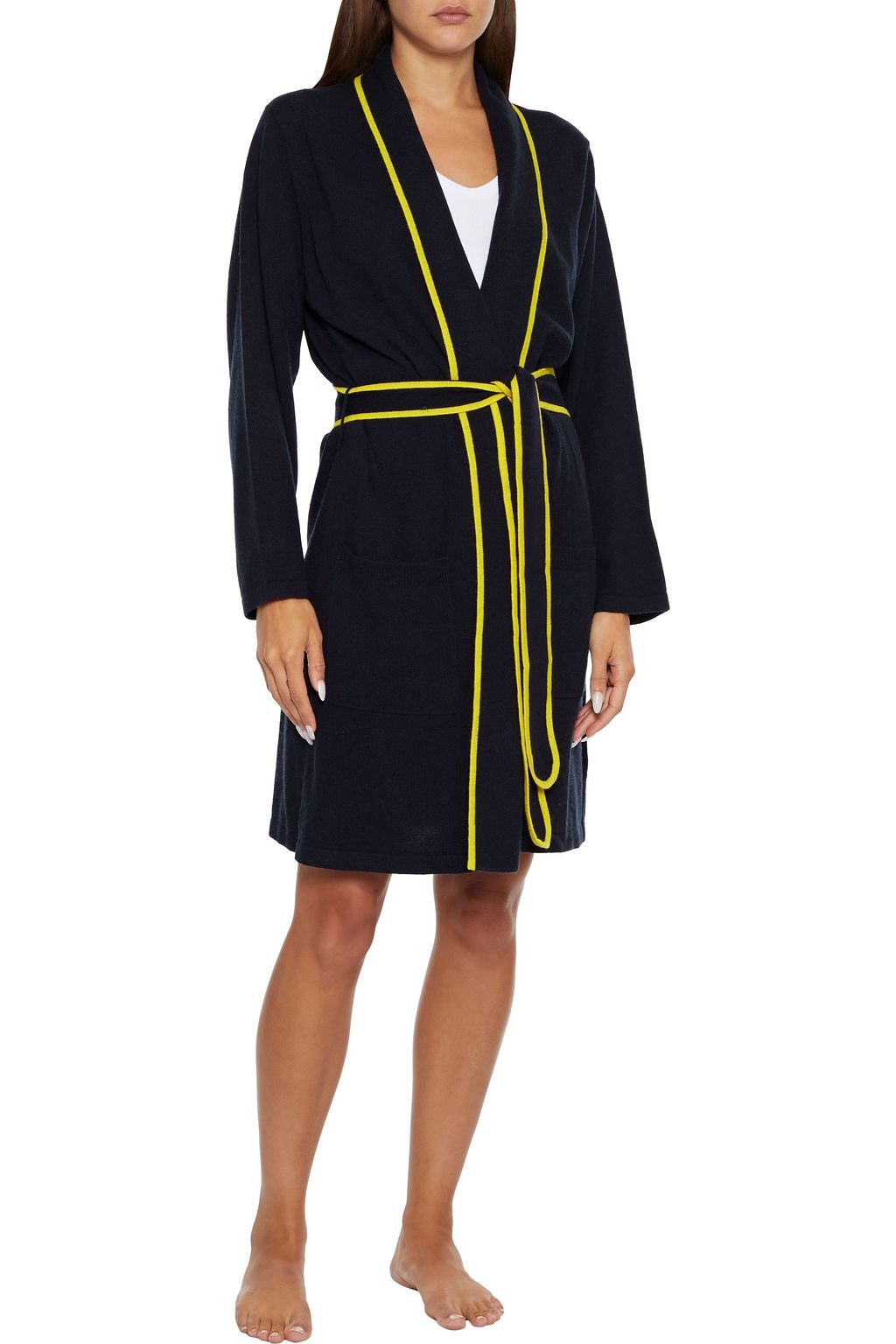 CHINTI & PARKER Belted wool and cashmere-blend robe