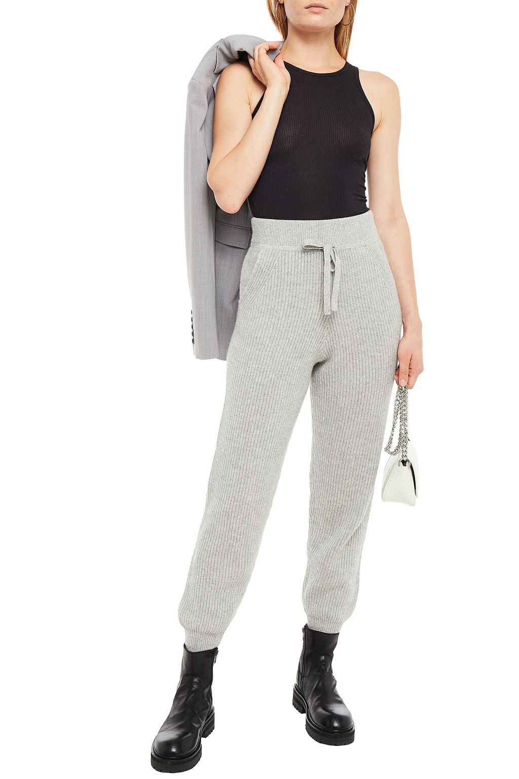 RAG & BONE Ribbed organic Pima cotton-blend jersey tank