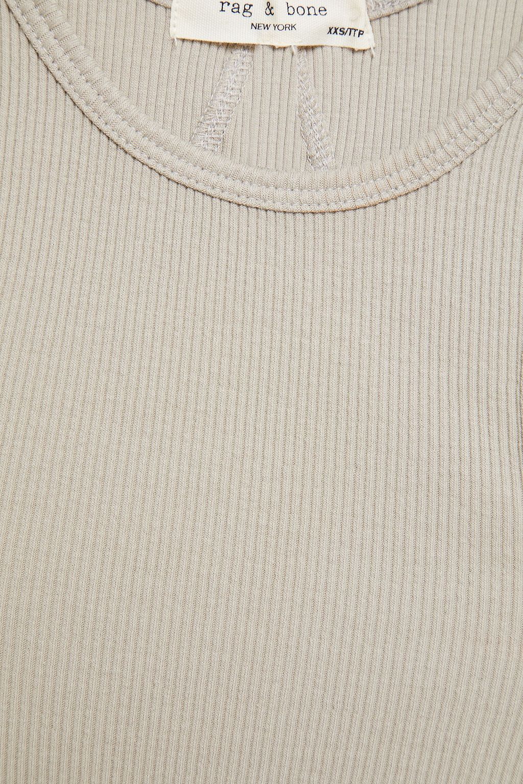 RAG & BONE Ribbed organic Pima cotton-blend jersey tank