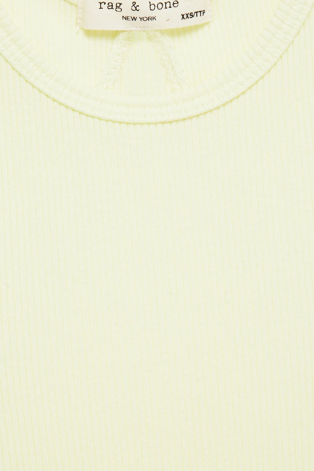 RAG & BONE Ribbed organic Pima cotton-blend jersey tank