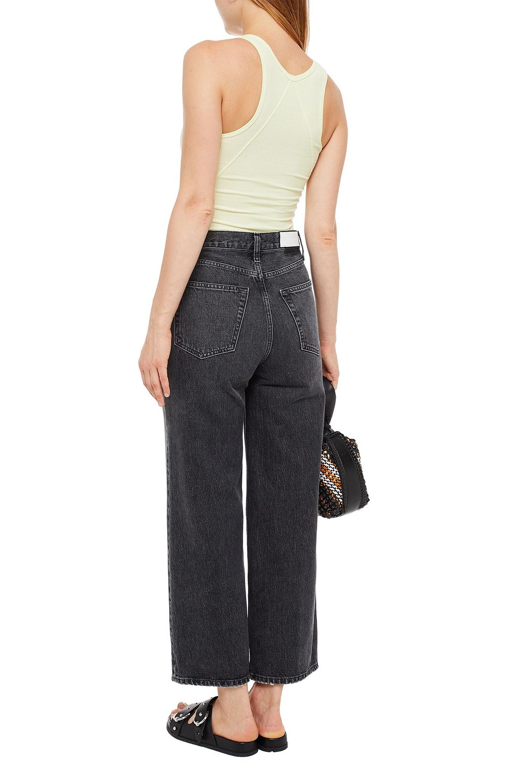 RAG & BONE Ribbed organic Pima cotton-blend jersey tank