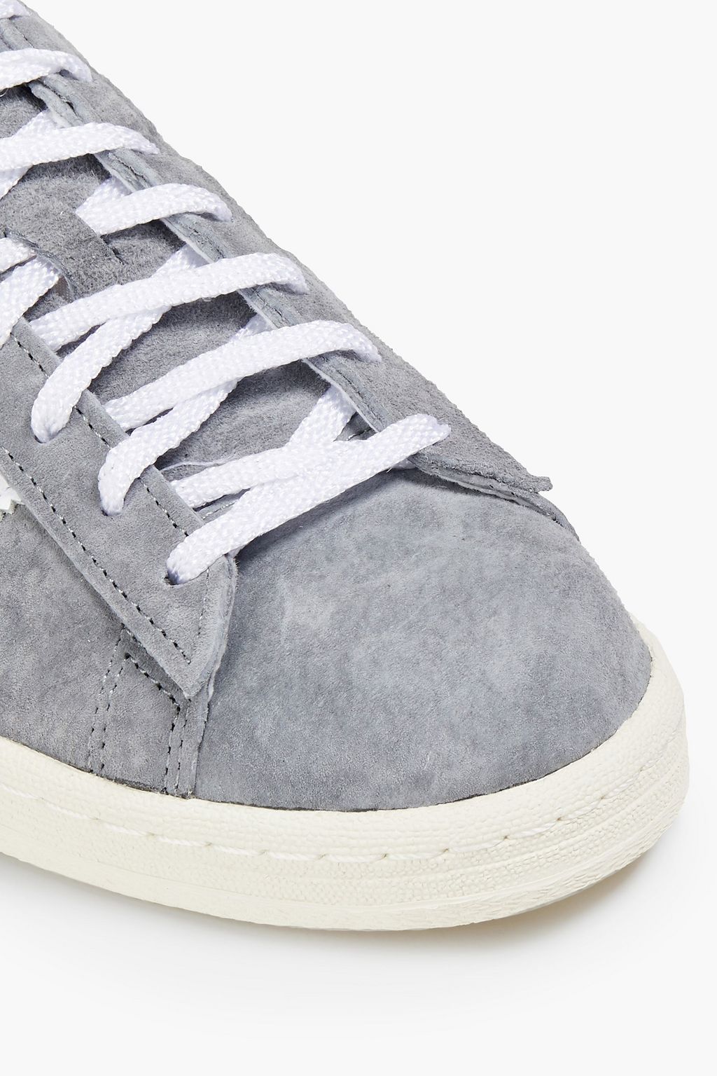 ADIDAS ORIGINALS Campus 80s leather-trimmed suede mules