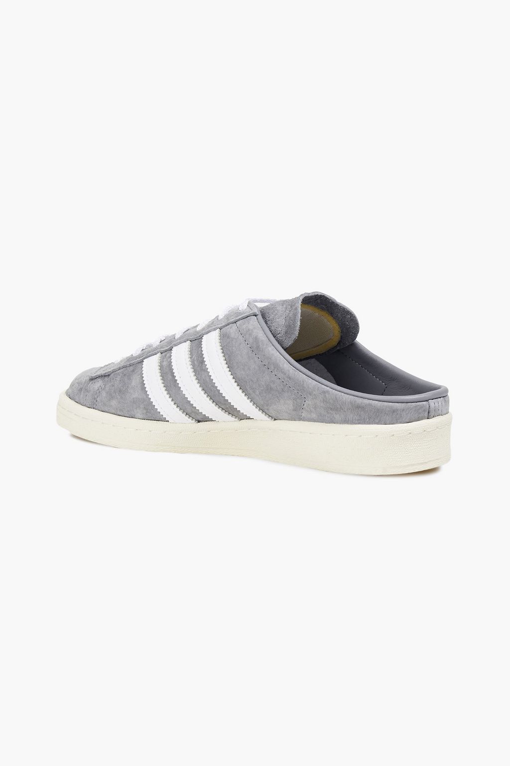 ADIDAS ORIGINALS Campus 80s leather-trimmed suede mules