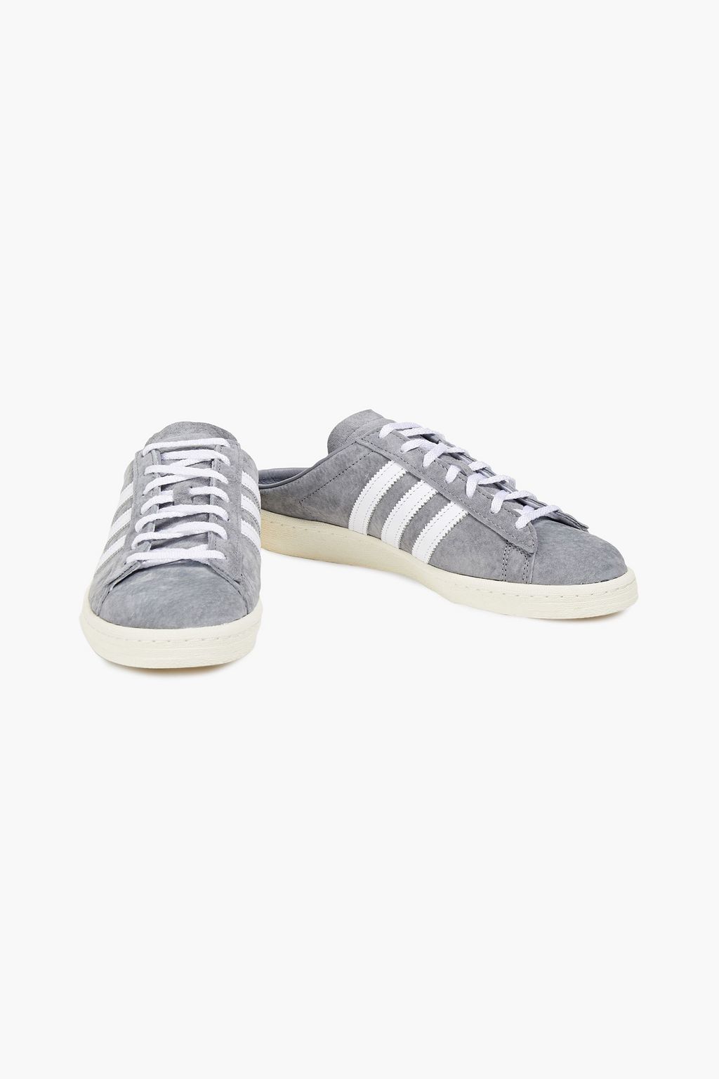 ADIDAS ORIGINALS Campus 80s leather-trimmed suede mules
