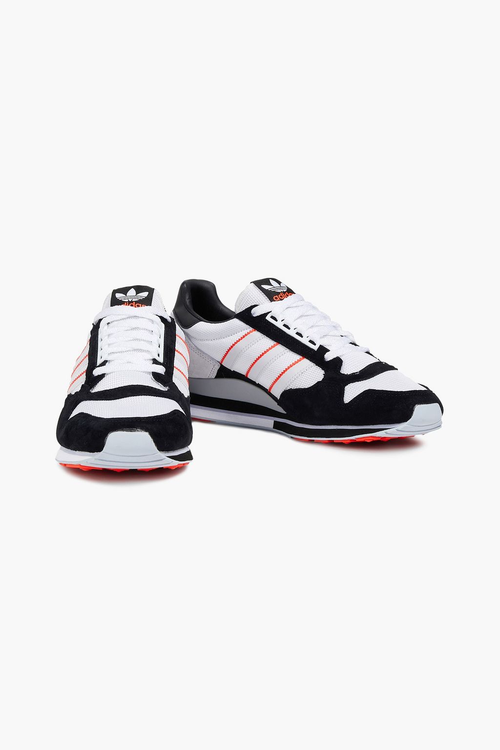 ADIDAS ORIGINALS Leather and suede-trimmed mesh sneakers