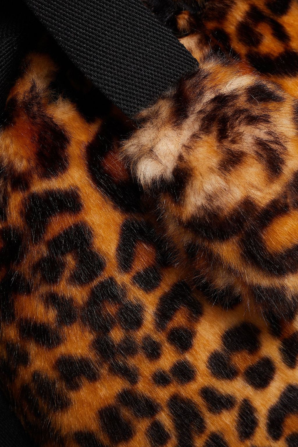 MARC JACOBS Belted leopard-print faux fur coat