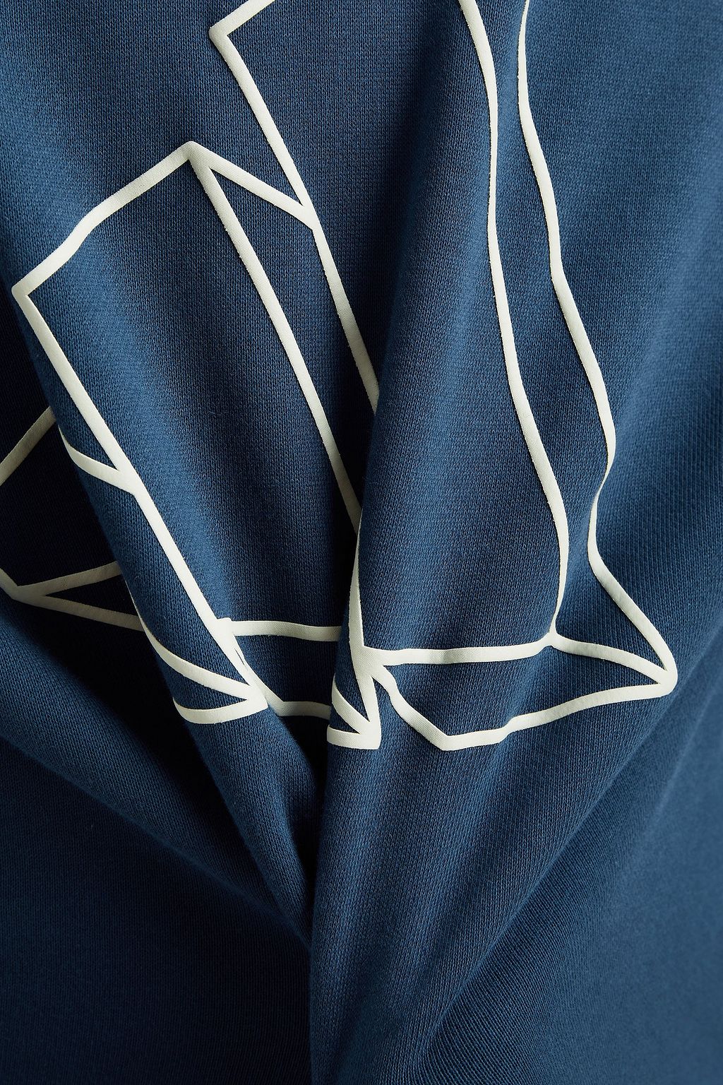 ADIDAS Rubber-trimmed French cotton-terry sweashirt