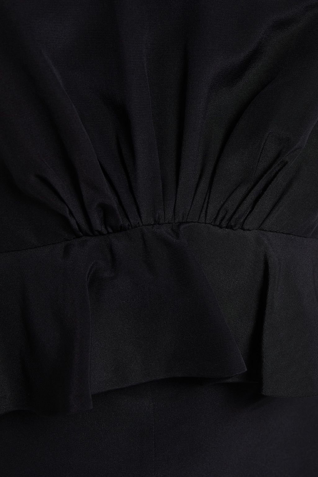 ZIMMERMANN Ruffle-trimmed silk crepe de chine jumpsuit