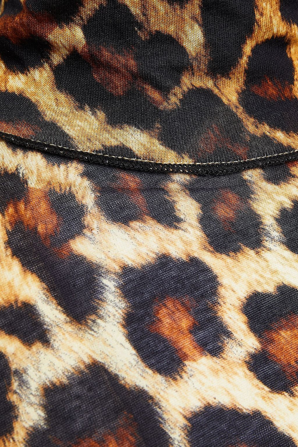 RAG & BONE Leopard-print jersey turtleneck top