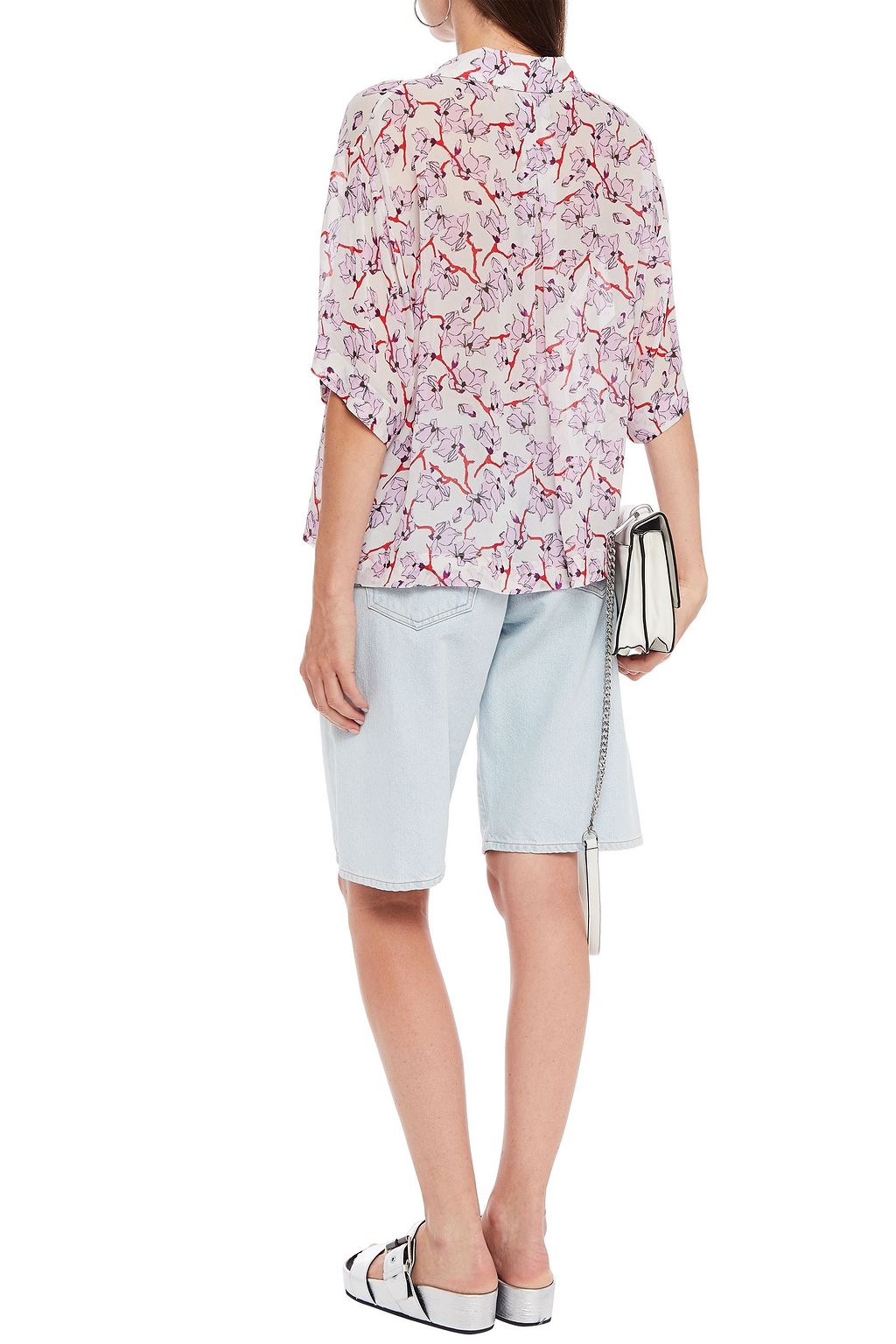 RAG & BONE Floral-print chiffon shirt