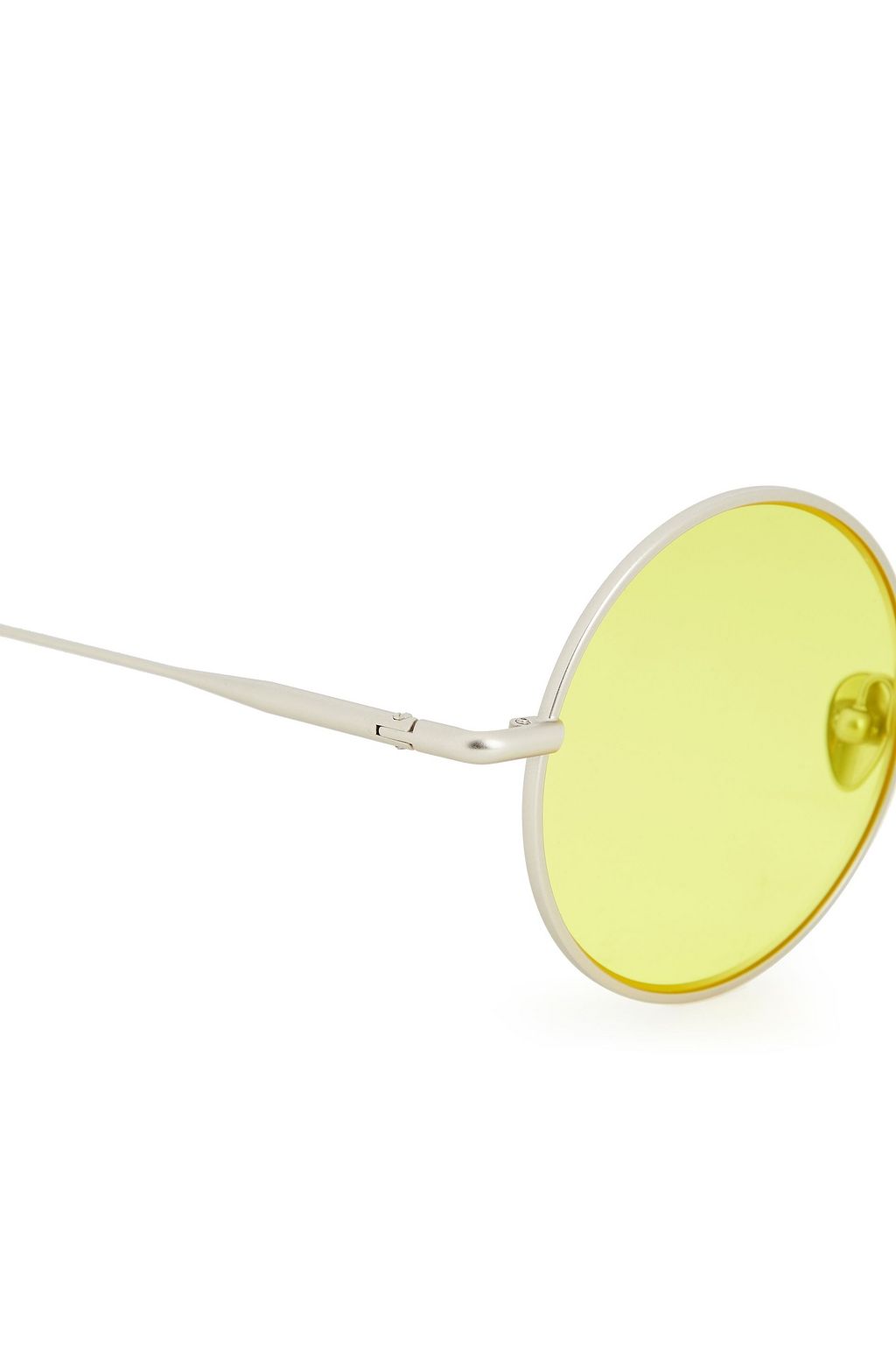 ACNE STUDIOS Silberfarbene Sonnenbrille mit rundem Rahmen