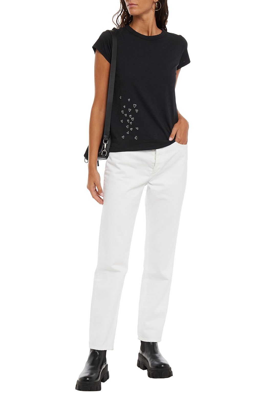 RAG & BONE Printed organic Pima cotton-jersey T-shirt