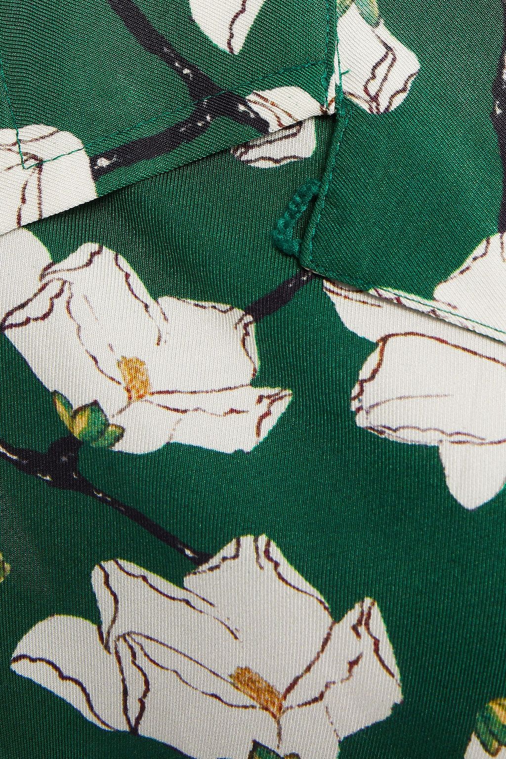 RAG & BONE Floral-print silk-blend twill shirt