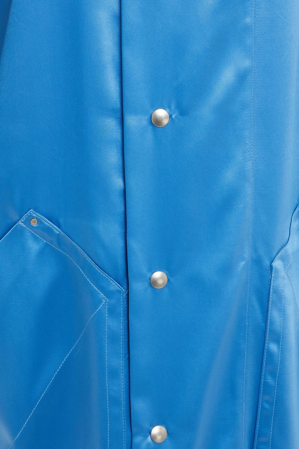 RICK OWENS Satin hooded coat