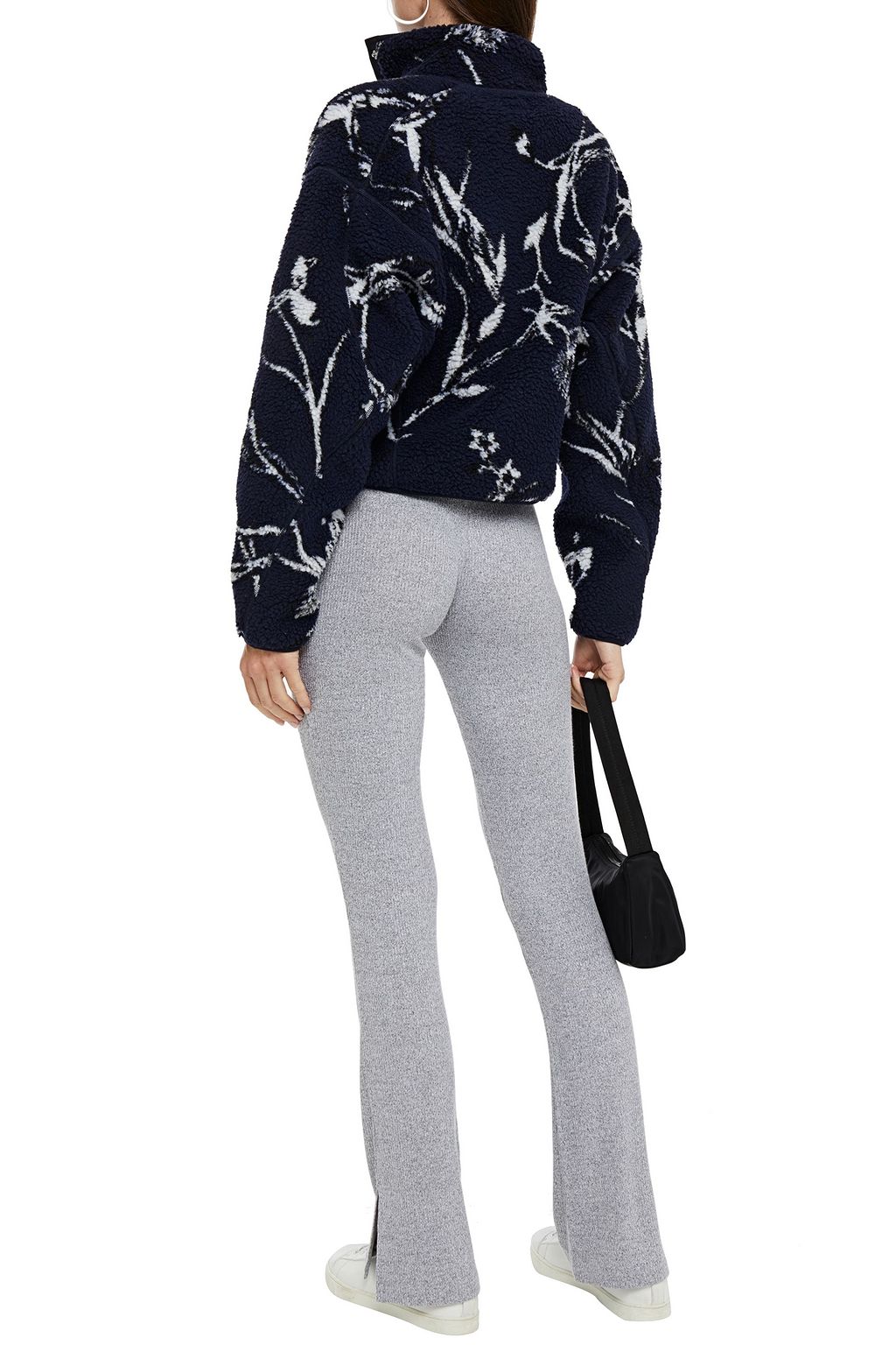 RAG & BONE Mélange ribbed jersey flared pants