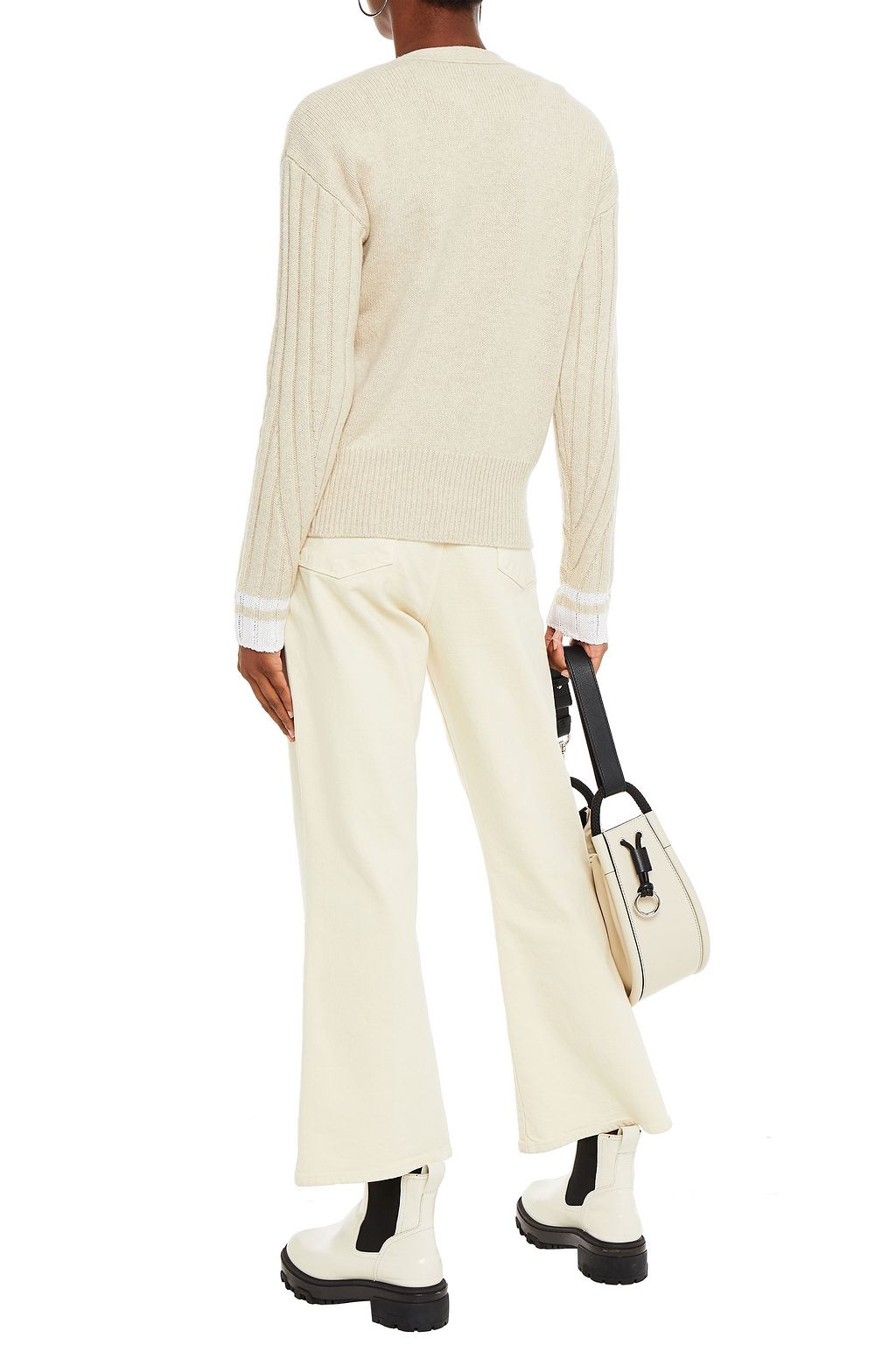 RAG & BONE Striped wool-blend cardigan