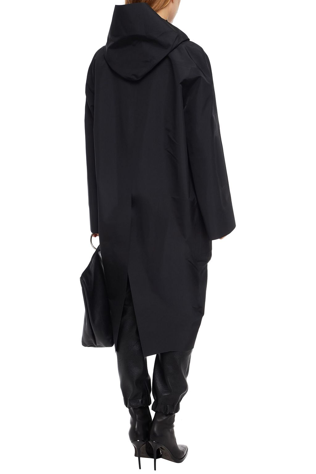 RICK OWENS PU hooded coat