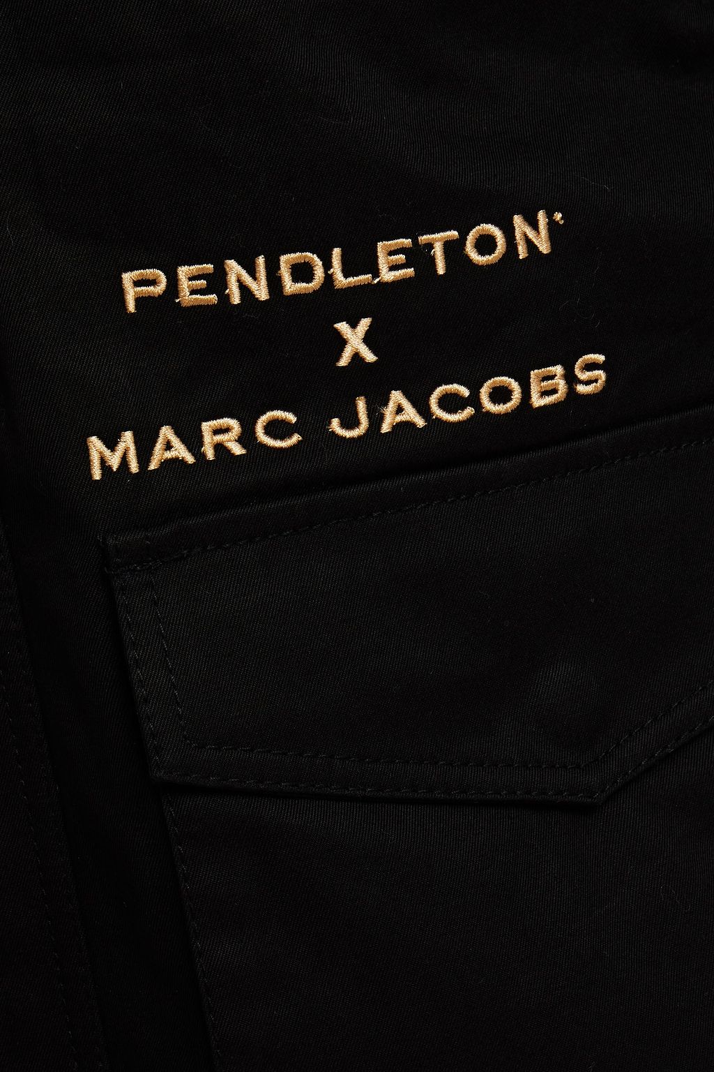 MARC JACOBS Embroidered cotton-gabardine parka