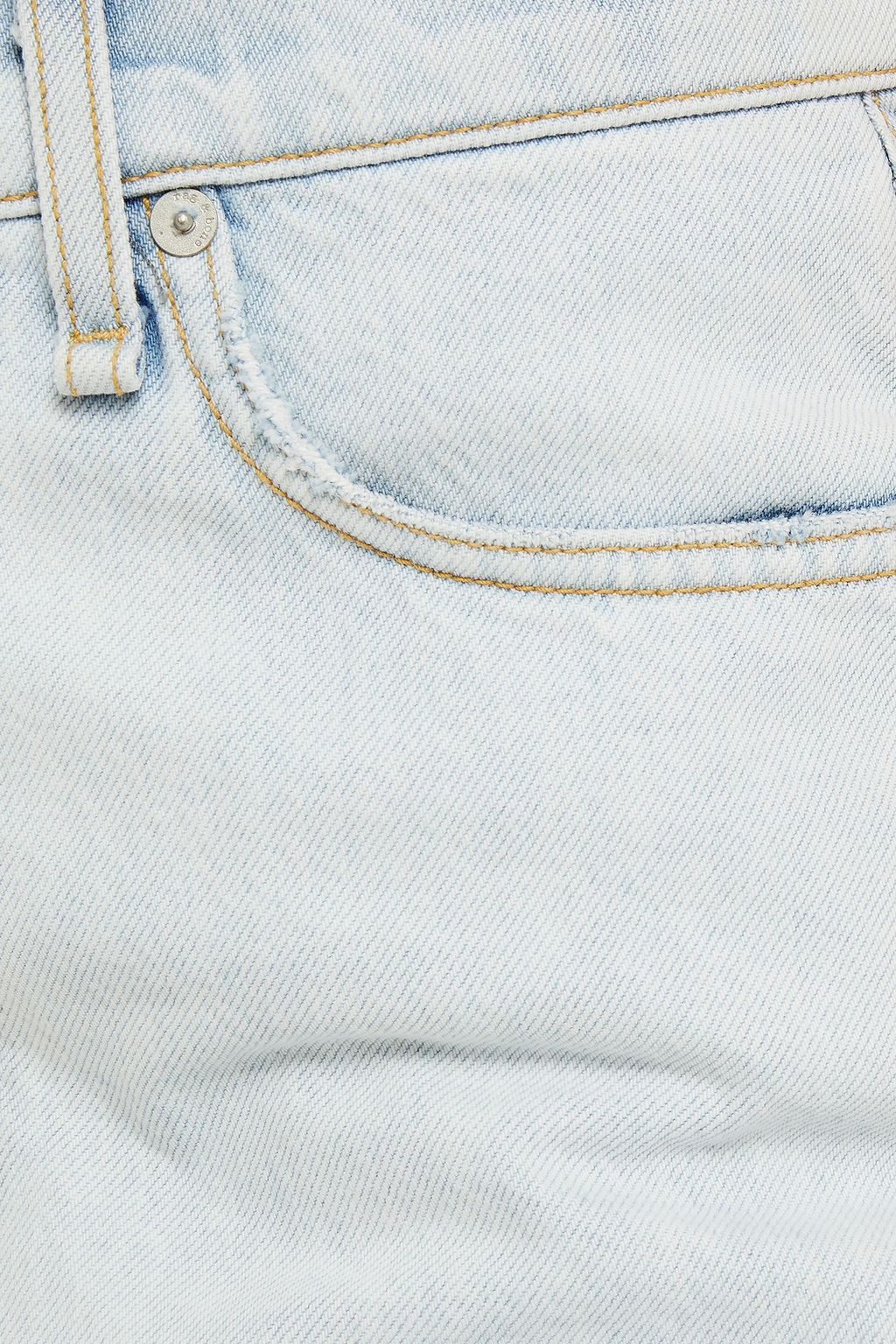 RAG & BONE Faded denim mini skirt