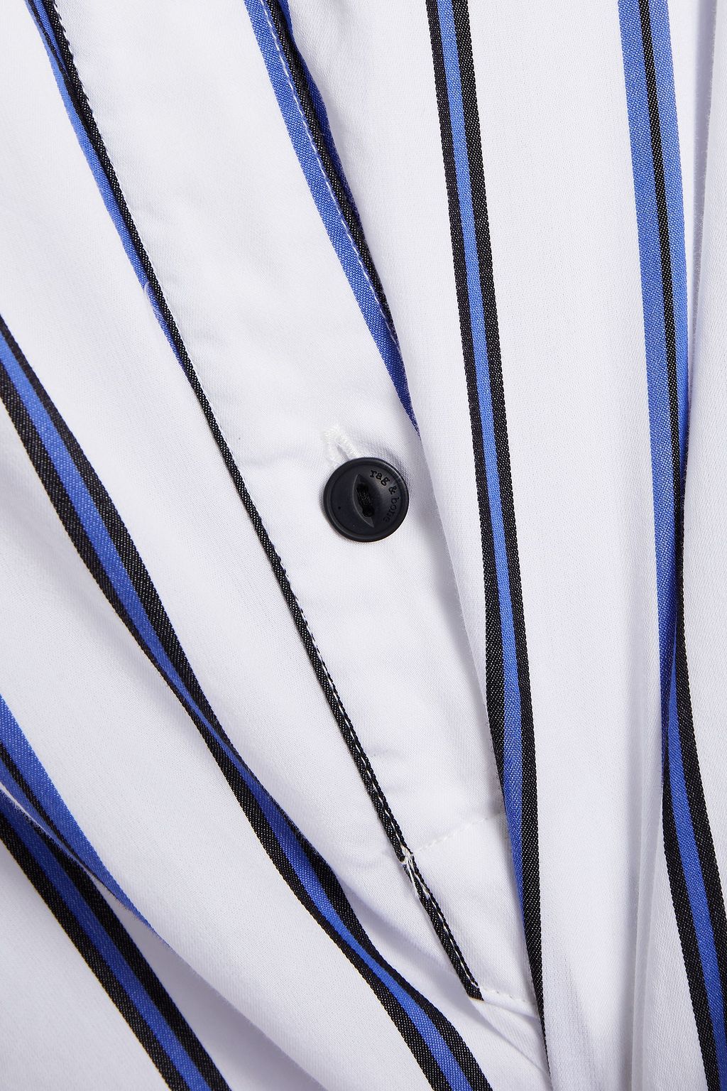 RAG & BONE Striped cotton-poplin top