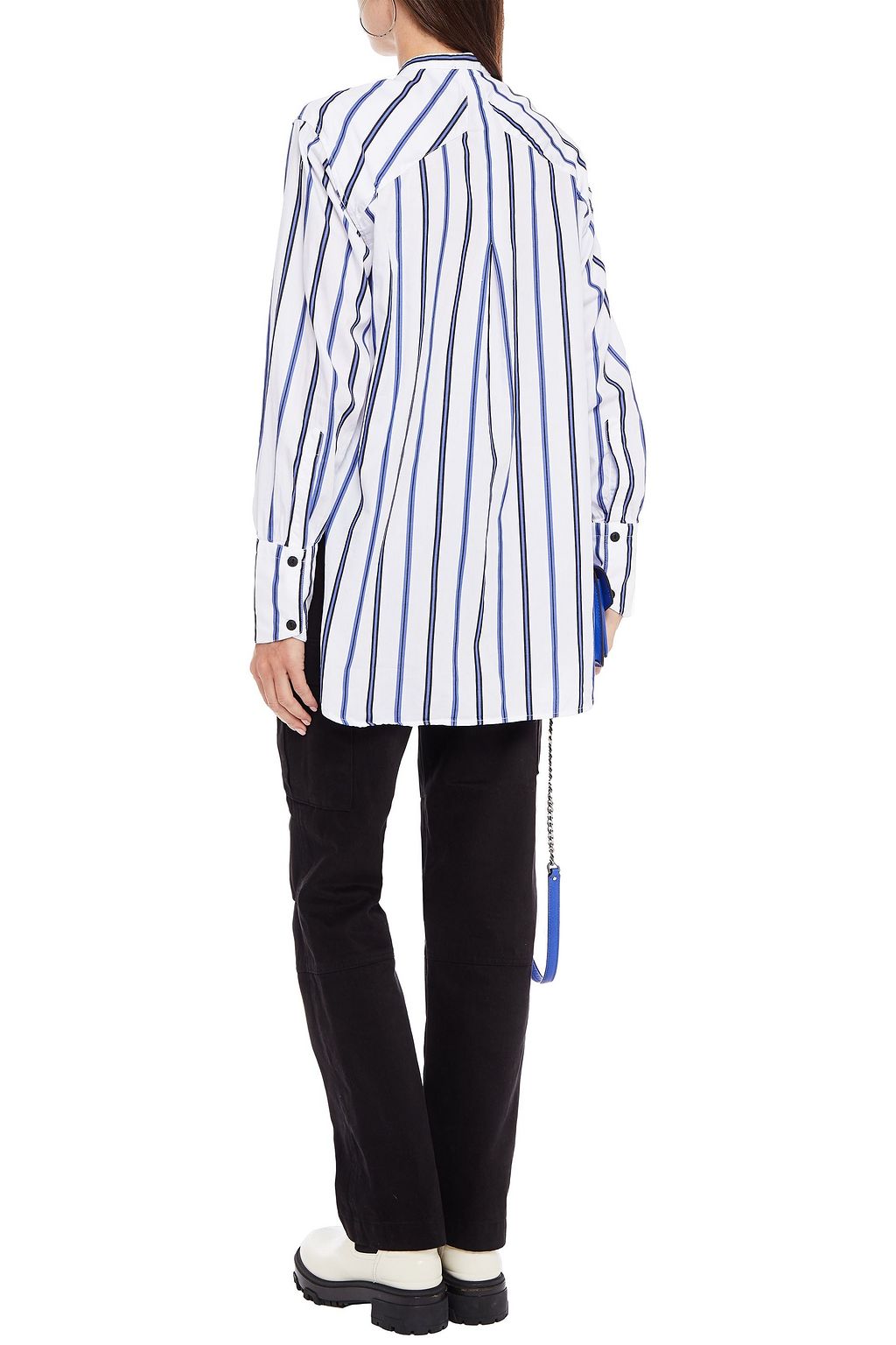 RAG & BONE Striped cotton-poplin top