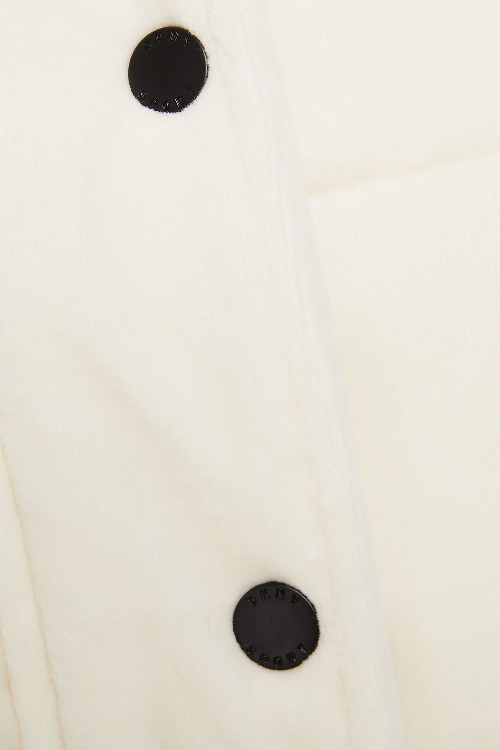 DKNY Quilted cotton-blend velvet jacket