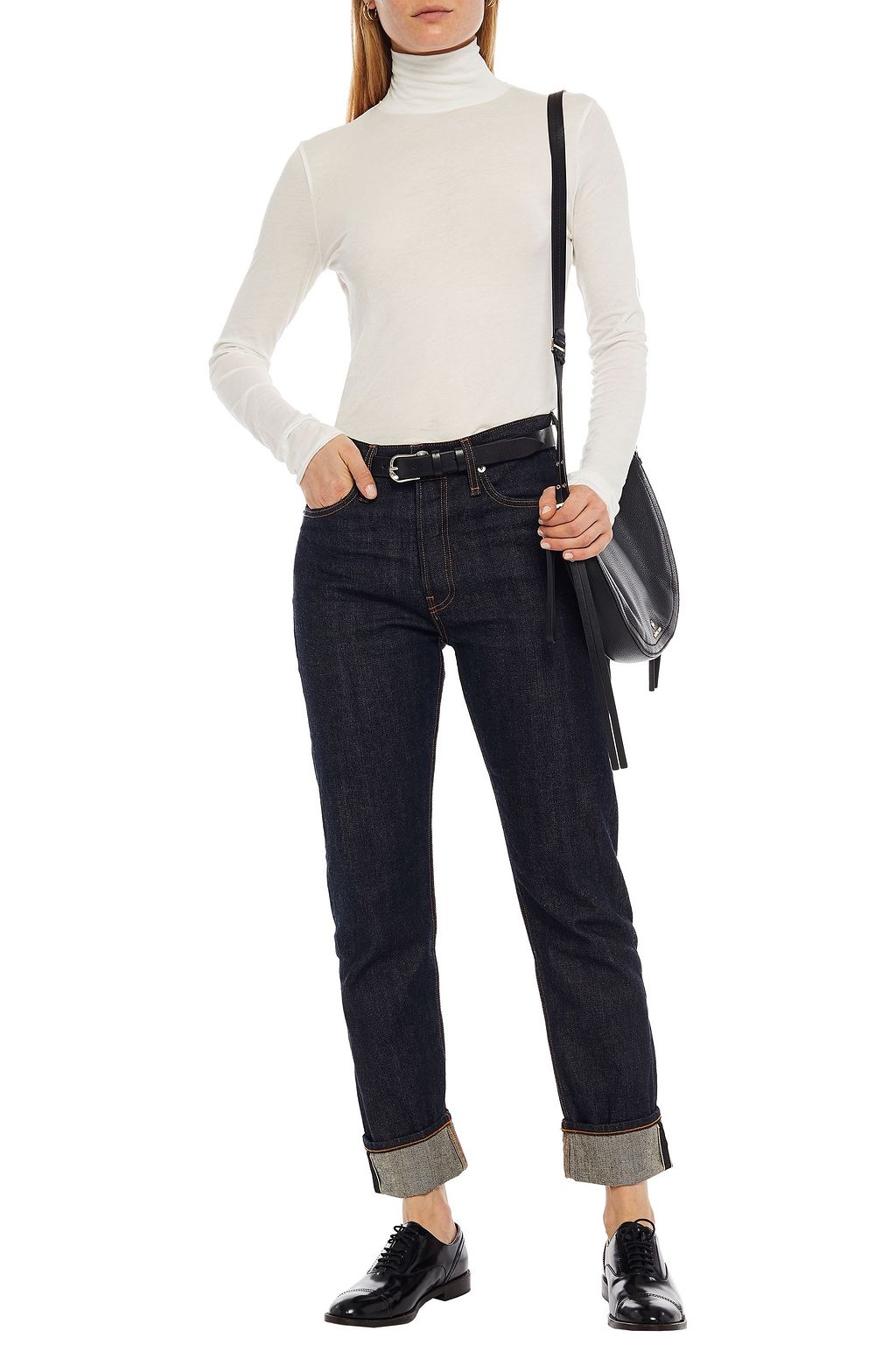 RAG & BONE Organic Pima cotton-jersey turtleneck top