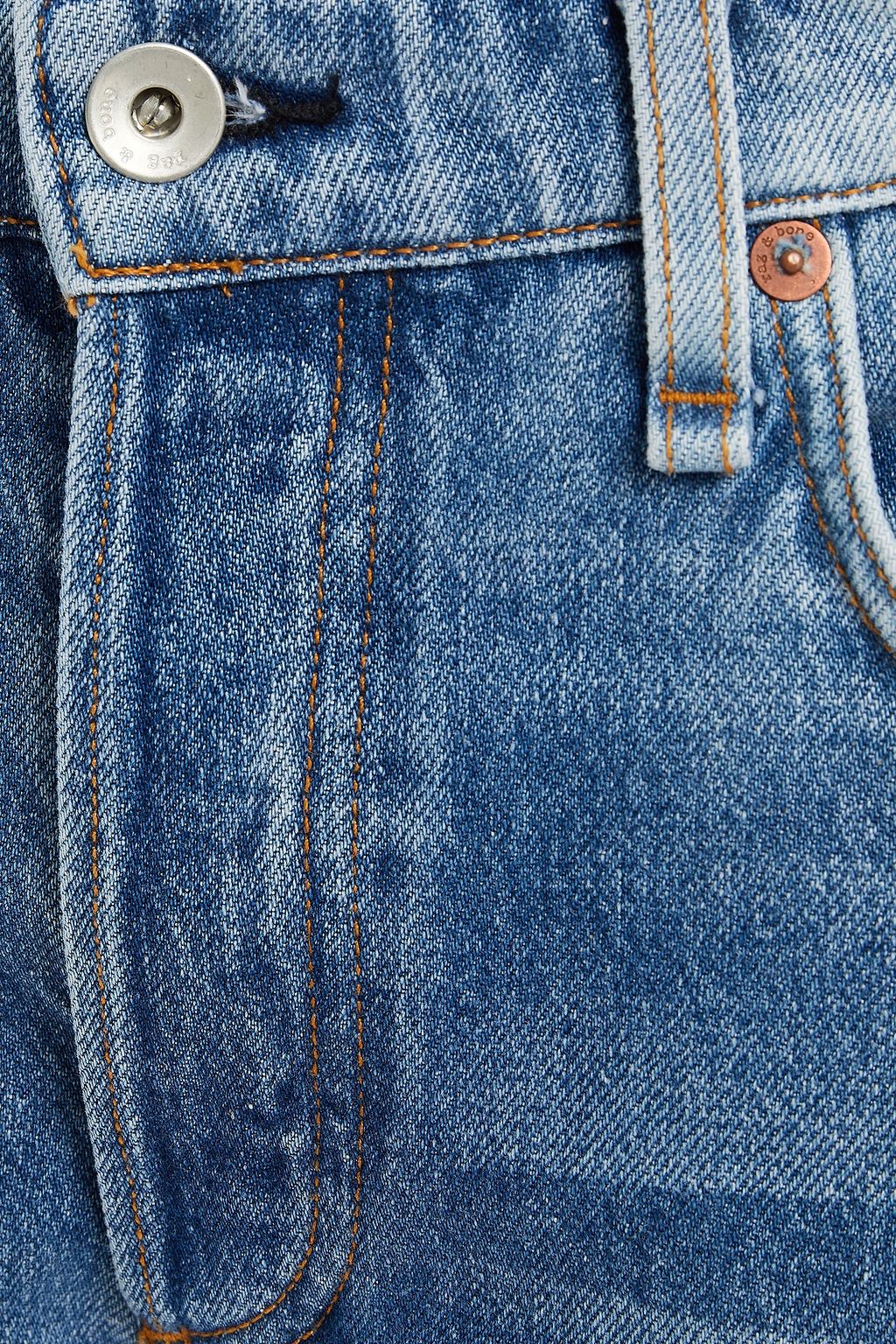 RAG & BONE Cropped distressed boyfriend jeans
