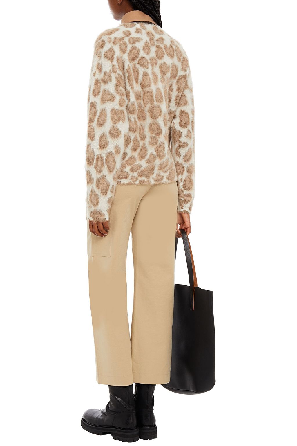 RAG & BONE Leopard-print alpaca-blend sweater