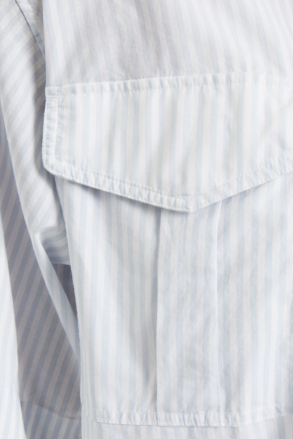 RAG & BONE Striped cotton and silk-blend poplin shirt