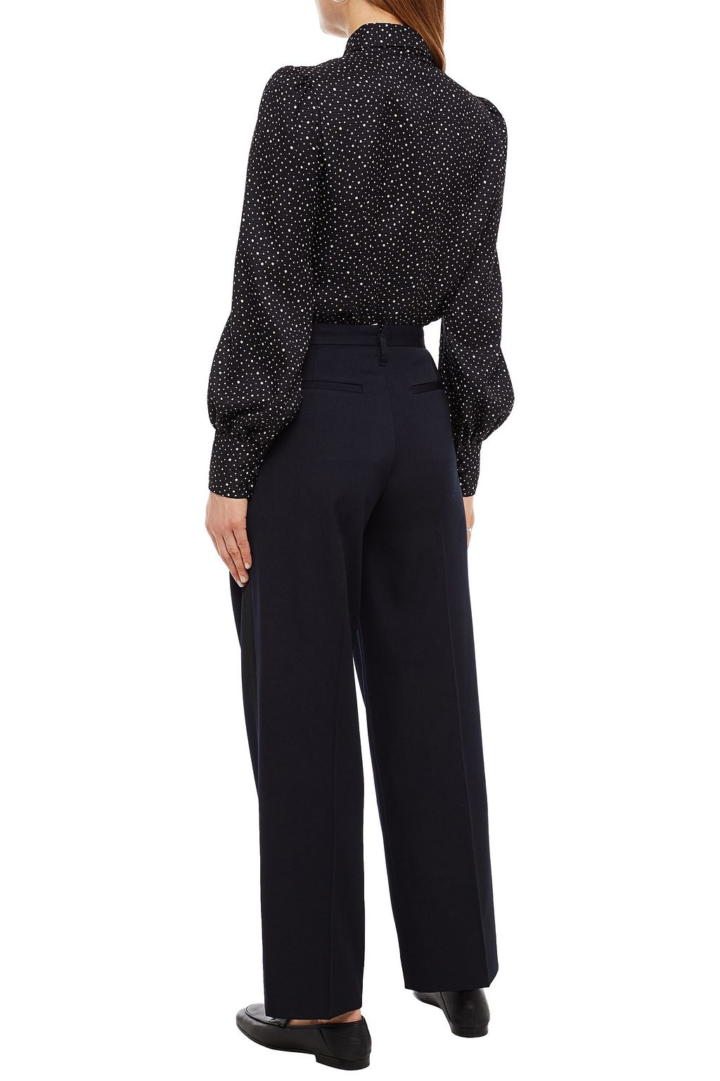 MARC JACOBS Pleated twill straight-leg pants