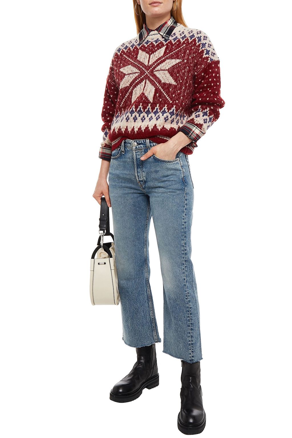 RAG & BONE Jacquard-knit sweater